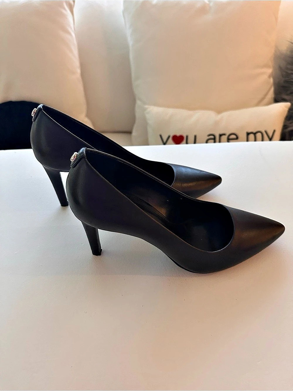 Michael Kors Pointed-Toe Dorothy Flex Heels in Black